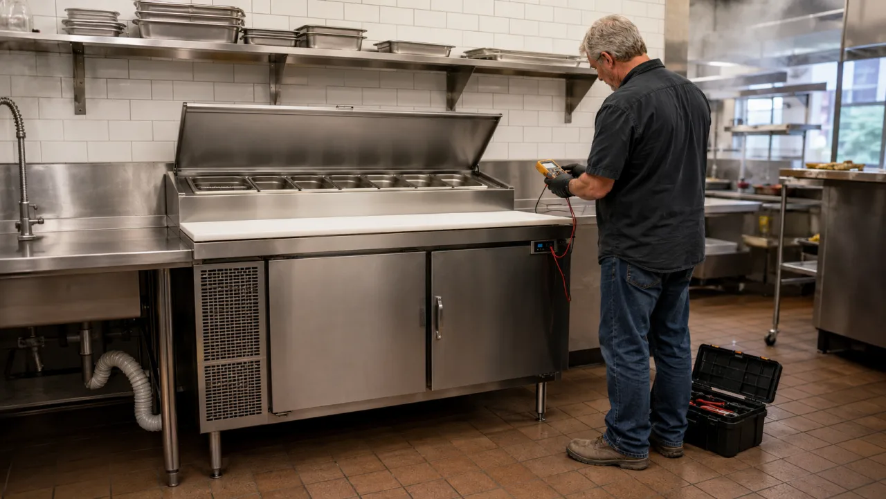 Commercial Refrigerated Prep Table Repair